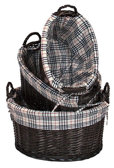 Set of 3 Oval Washing Basket